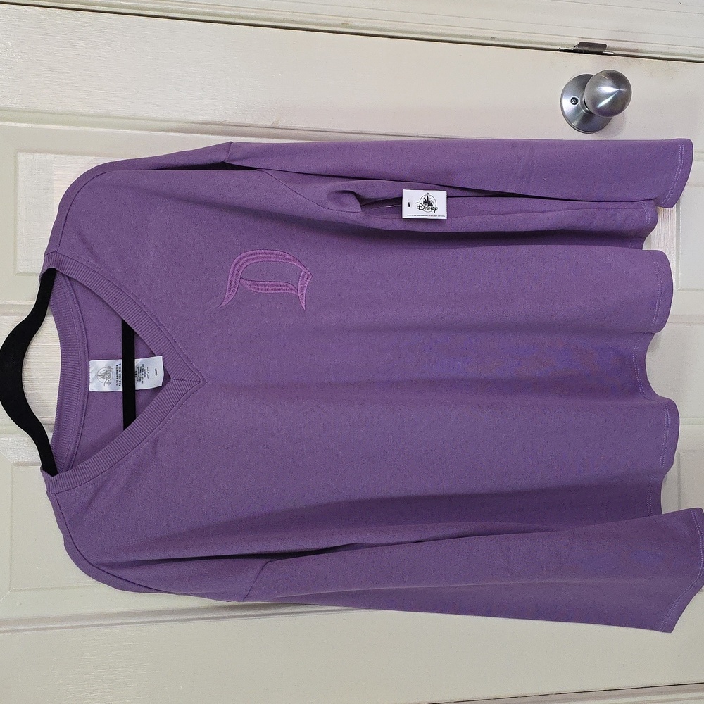 Disneyland Purple V Neck Pullover NWT Size M